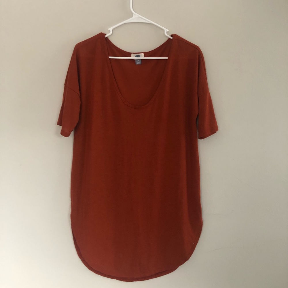 Long Burnt Orange Shirt